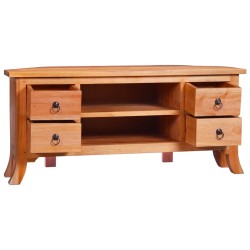 vidaXL Mueble para TV madera maciza de caoba 100x40x45 cm