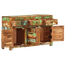 vidaXL Aparador de madera maciza reciclada 110x35x65 cm
