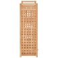 vidaXL Zapatero con cajón madera maciza nogal 70x27x81 cm