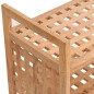 vidaXL Zapatero con cajón madera maciza nogal 70x27x81 cm