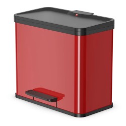 Hailo Cubo con pedal Oko Duo Plus tamaño L 17+9 L rojo 0630-240