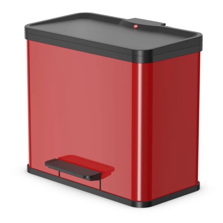 Hailo Cubo con pedal Oko Duo Plus tamaño L 17+9 L rojo 0630-240
