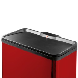 Hailo Cubo con pedal Oko Duo Plus tamaño L 17+9 L rojo 0630-240