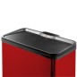 Hailo Cubo con pedal Oko Duo Plus tamaño L 17+9 L rojo 0630-240 Hailo Cubo con pedal Oko Duo Plus tamaño L 17+9 L rojo 0630-240