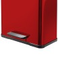 Hailo Cubo con pedal Oko Duo Plus tamaño L 17+9 L rojo 0630-240 Hailo Cubo con pedal Oko Duo Plus tamaño L 17+9 L rojo 0630-240