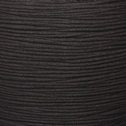 Capi Macetero Nature Rib negro 35x34 cm KBLR932 
