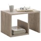 FMD Mesa de centro 2 en 1 color roble arena 59,1x35,8x37,8 cm 