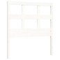 vidaXL Estructura de cama con cabecero madera maciza blanco 90x200 cm