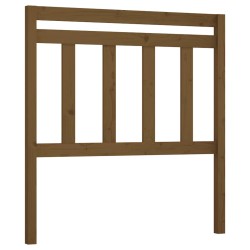 vidaXL Cabecero de cama madera maciza de pino marrón miel 106x4x100 cm