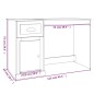 vidaXL Escritorio con cajón madera contrachapada blanco 115x50x75 cm vidaXL Escritorio con cajón madera contrachapada blanco 115x50x75 cm