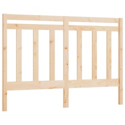 vidaXL Cabecero de cama madera maciza de pino 141x4x100 cm