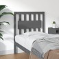 vidaXL Cabecero de cama madera maciza de pino gris 80,5x4x100 cm vidaXL Cabecero de cama madera maciza de pino gris 80,5x4x100 cm