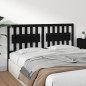 vidaXL Cabecero de cama madera maciza de pino negro 155,5x4x100 cm vidaXL Cabecero de cama madera maciza de pino negro 155,5x4x100 cm
