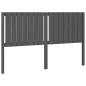 vidaXL Cabecero de cama madera maciza de pino gris 155,5x4x100 cm vidaXL Cabecero de cama madera maciza de pino gris 155,5x4x100 cm