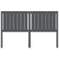 vidaXL Cabecero de cama madera maciza de pino gris 155,5x4x100 cm vidaXL Cabecero de cama madera maciza de pino gris 155,5x4x100 cm
