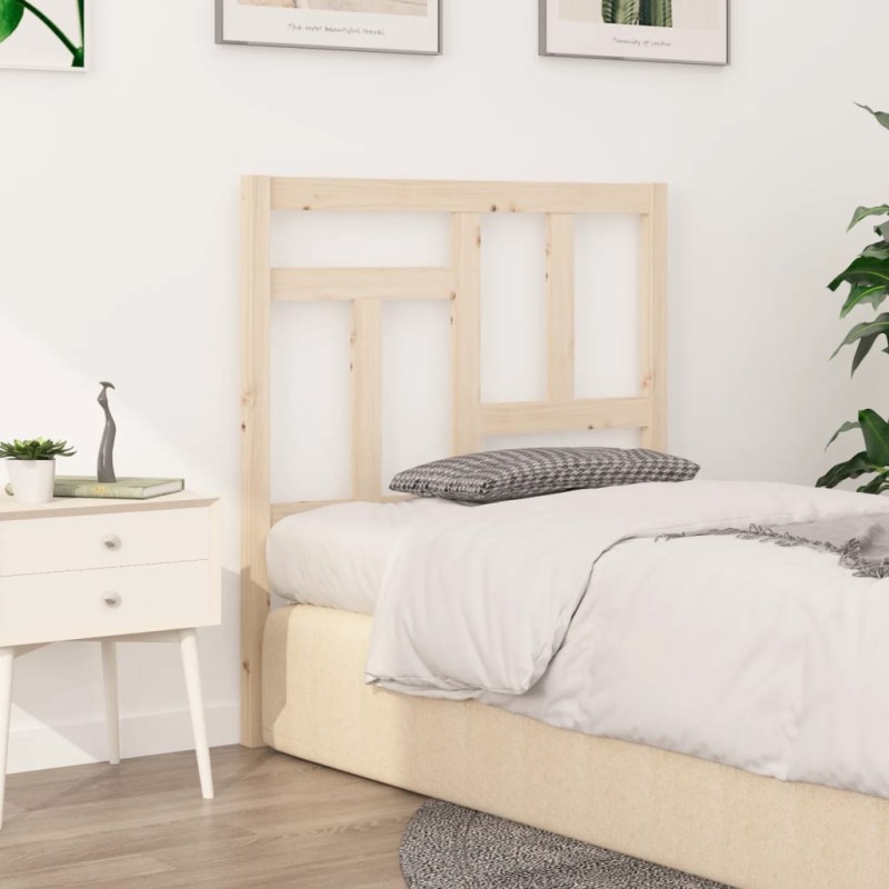 vidaXL Cabecero de cama madera maciza de pino 80,5x4x100 cm vidaXL Cabecero de cama madera maciza de pino 80,5x4x100 cm