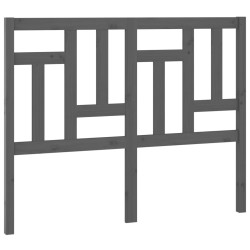 vidaXL Cabecero de cama madera maciza de pino gris 185,5x4x100 cm