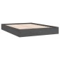 vidaXL Estructura de cama madera maciza gris king size 150x200 cm vidaXL Estructura de cama madera maciza gris king size 150x200 cm