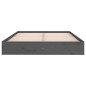 vidaXL Estructura de cama madera maciza gris king size 150x200 cm vidaXL Estructura de cama madera maciza gris king size 150x200 cm