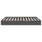 vidaXL Estructura de cama madera maciza gris king size 150x200 cm vidaXL Estructura de cama madera maciza gris king size 150x200 cm