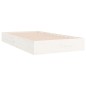 vidaXL Estructura de cama madera maciza blanca 100x200 cm