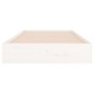 vidaXL Estructura de cama madera maciza blanca 100x200 cm