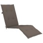 vidaXL Tumbona de jardín con reposapiés y cojín madera maciza acacia vidaXL Tumbona de jardín con reposapiés y cojín madera maciza acacia