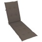 vidaXL Tumbona de jardín con reposapiés y cojín madera maciza acacia vidaXL Tumbona de jardín con reposapiés y cojín madera maciza acacia