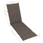 vidaXL Tumbona de jardín con reposapiés y cojín madera maciza acacia vidaXL Tumbona de jardín con reposapiés y cojín madera maciza acacia