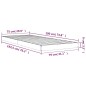 vidaXL Estructura de cama madera maciza pino gris 75x190 cm vidaXL Estructura de cama madera maciza pino gris 75x190 cm