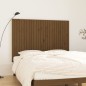 vidaXL Cabecero de cama pared madera maciza marrón miel 159,5x3x110 cm vidaXL Cabecero de cama pared madera maciza marrón miel 159,5x3x110 cm