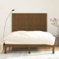 vidaXL Cabecero de cama pared madera maciza marrón miel 159,5x3x110 cm vidaXL Cabecero de cama pared madera maciza marrón miel 159,5x3x110 cm