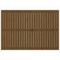 vidaXL Cabecero de cama pared madera maciza marrón miel 159,5x3x110 cm vidaXL Cabecero de cama pared madera maciza marrón miel 159,5x3x110 cm
