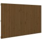 vidaXL Cabecero cama pared madera maciza pino marrón miel 185x3x110 cm vidaXL Cabecero cama pared madera maciza pino marrón miel 185x3x110 cm