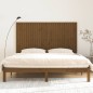 vidaXL Cabecero cama pared madera maciza pino marrón miel 185x3x110 cm vidaXL Cabecero cama pared madera maciza pino marrón miel 185x3x110 cm