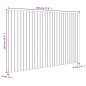 vidaXL Cabecero cama pared madera maciza pino marrón miel 185x3x110 cm vidaXL Cabecero cama pared madera maciza pino marrón miel 185x3x110 cm