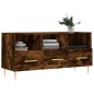 vidaXL Mueble de TV madera de ingeniería roble ahumado 102x36x50 cm vidaXL Mueble de TV madera de ingeniería roble ahumado 102x36x50 cm