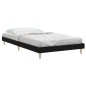 vidaXL Estructura de cama madera contrachapada negra 100x200 cm vidaXL Estructura de cama madera contrachapada negra 100x200 cm