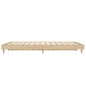 vidaXL Estructura de cama madera contrachapada roble Sonoma 135x190 cm vidaXL Estructura de cama madera contrachapada roble Sonoma 135x190 cm