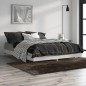 vidaXL Estructura de cama madera contrachapada gris Sonoma 135x190 cm vidaXL Estructura de cama madera contrachapada gris Sonoma 135x190 cm