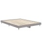 vidaXL Estructura de cama madera contrachapada gris Sonoma 135x190 cm vidaXL Estructura de cama madera contrachapada gris Sonoma 135x190 cm