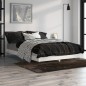 vidaXL Estructura de cama madera contrachapada blanco brillo 120x190cm vidaXL Estructura de cama madera contrachapada blanco brillo 120x190cm