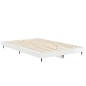 vidaXL Estructura de cama madera contrachapada blanco brillo 120x190cm vidaXL Estructura de cama madera contrachapada blanco brillo 120x190cm
