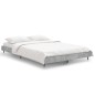 vidaXL Estructura de cama madera contrachapada gris hormigón 120x190cm