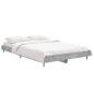 vidaXL Estructura de cama madera contrachapada gris hormigón 120x190cm