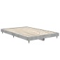 vidaXL Estructura de cama madera contrachapada gris hormigón 120x190cm