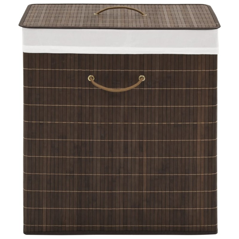 vidaXL Cesto de la ropa de bambú rectangular marrón oscuro vidaXL Cesto de la ropa de bambú rectangular marrón oscuro