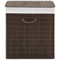 vidaXL Cesto de la ropa de bambú rectangular marrón oscuro vidaXL Cesto de la ropa de bambú rectangular marrón oscuro