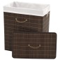 vidaXL Cesto de la ropa de bambú rectangular marrón oscuro vidaXL Cesto de la ropa de bambú rectangular marrón oscuro