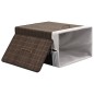 vidaXL Cesto de la ropa de bambú rectangular marrón oscuro vidaXL Cesto de la ropa de bambú rectangular marrón oscuro
